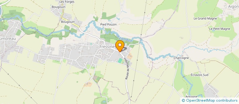 localisation de l'entreprise COMMUNE DE FRESSINES  FRESSINES