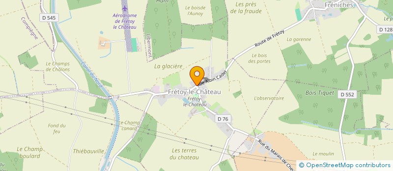 localisation de l'entreprise COMMUNE DE FRETOY LE CHATEAU  FRETOY-LE-CHATEAU