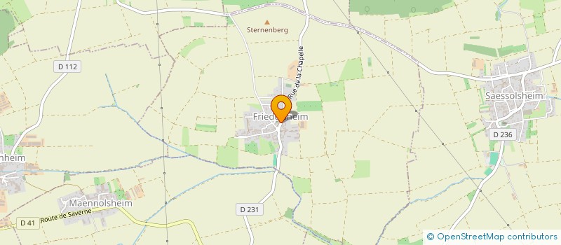 localisation de l'entreprise COMMUNE DE FRIEDOLSHEIM  FRIEDOLSHEIM