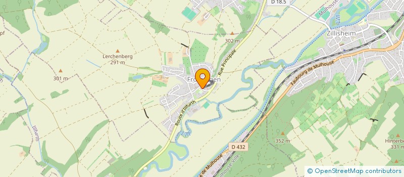 localisation de l'entreprise COMMUNE DE FROENINGEN  FRNINGEN