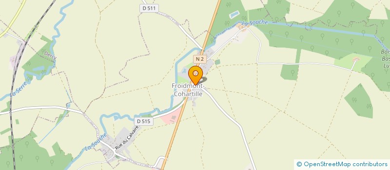 localisation de l'entreprise COMMUNE DE FROIDMONT COHARTILLE  FROIDMONT-COHARTILLE