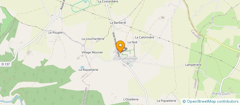 localisation de l'entreprise COMMUNE DE FUMICHON  FUMICHON