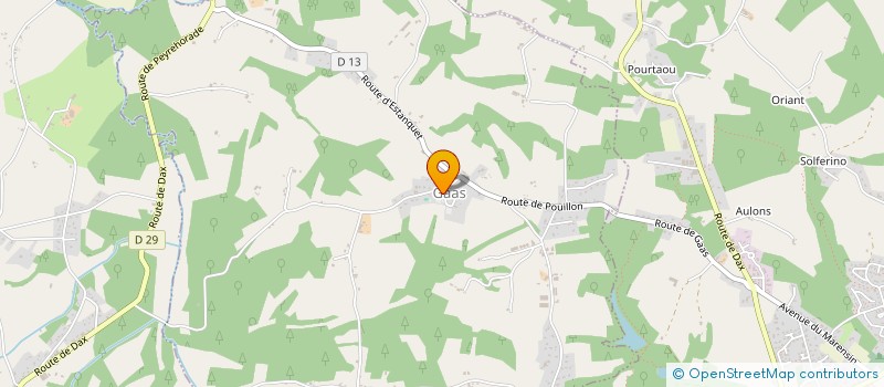 localisation de l'entreprise COMMUNE DE GAAS  GAAS