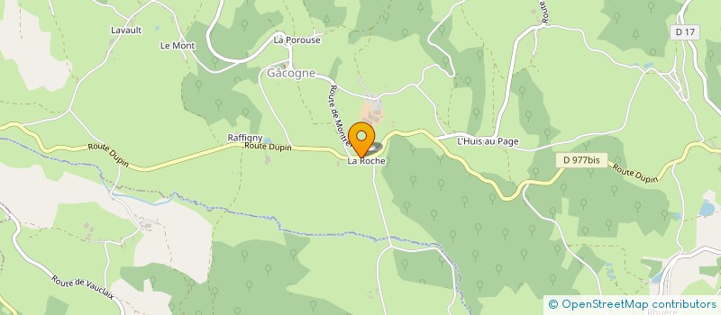 localisation de l'entreprise COMMUNE DE GACOGNE  GACOGNE