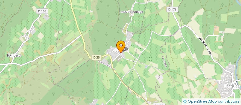 localisation de l'entreprise COMMUNE DE GAILHAN  GAILHAN