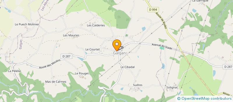 localisation de l'entreprise COMMUNE DE GALGAN  GALGAN