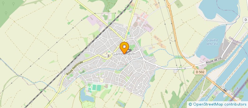 localisation de l'entreprise COMMUNE DE GAMBSHEIM  GAMBSHEIM