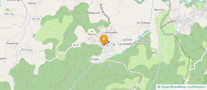 localisation de l'entreprise COMMUNE DE GANAC à GANAC