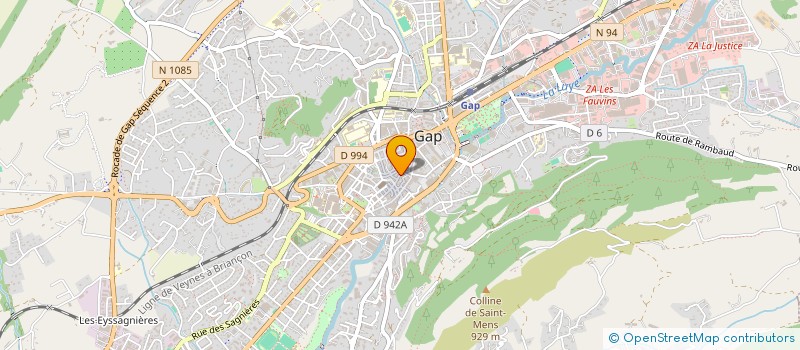 localisation de l'entreprise COMMUNE DE GAP  GAP