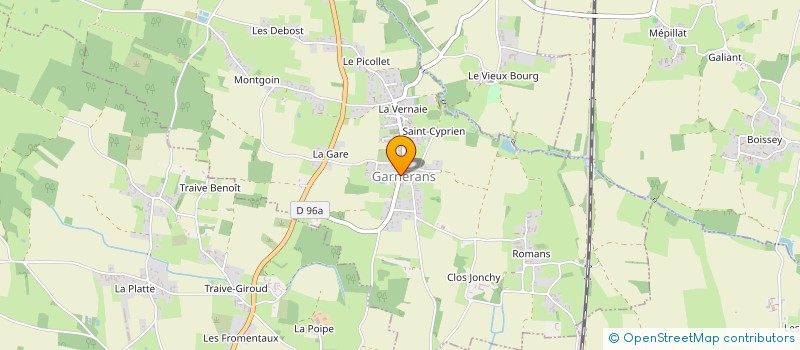 localisation de l'entreprise COMMUNE DE GARNERANS  GARNERANS