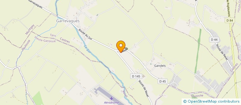 localisation de l'entreprise COMMUNE DE GARREVAQUES  GARREVAQUES