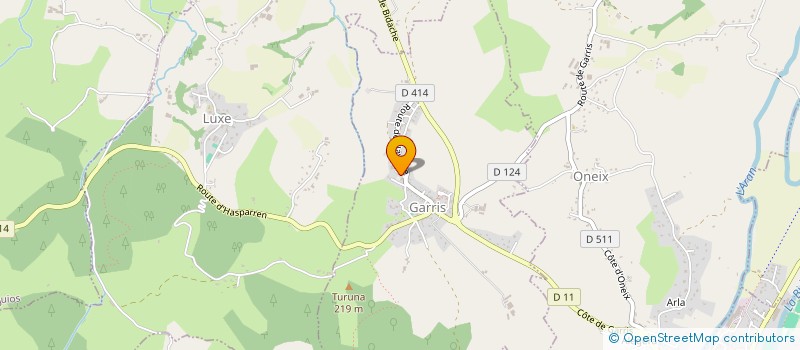 localisation de l'entreprise COMMUNE DE GARRIS  GARRIS