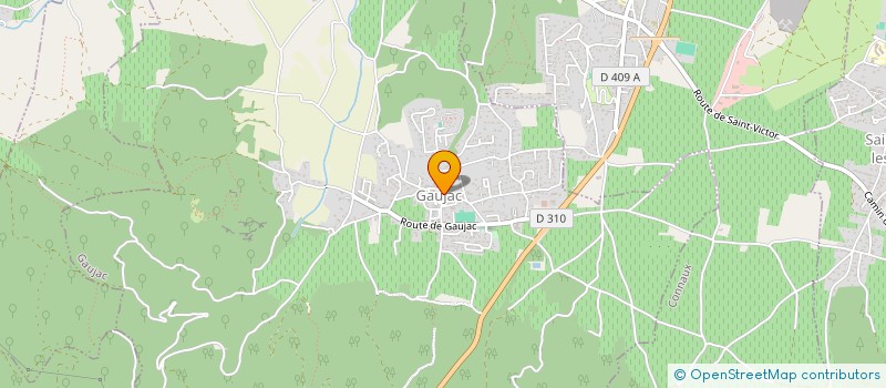 localisation de l'entreprise COMMUNE DE GAUJAC  GAUJAC