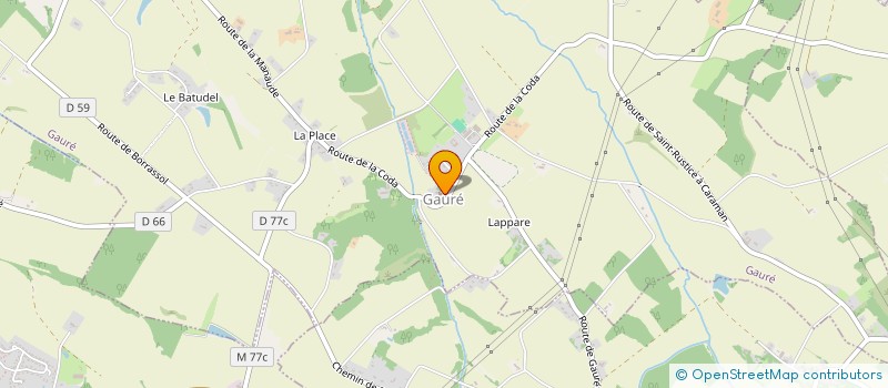 localisation de l'entreprise COMMUNE DE GAURE  GAURE