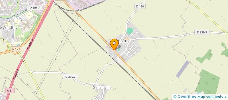 localisation de l'entreprise COMMUNE DE GELLAINVILLE à GELLAINVILLE