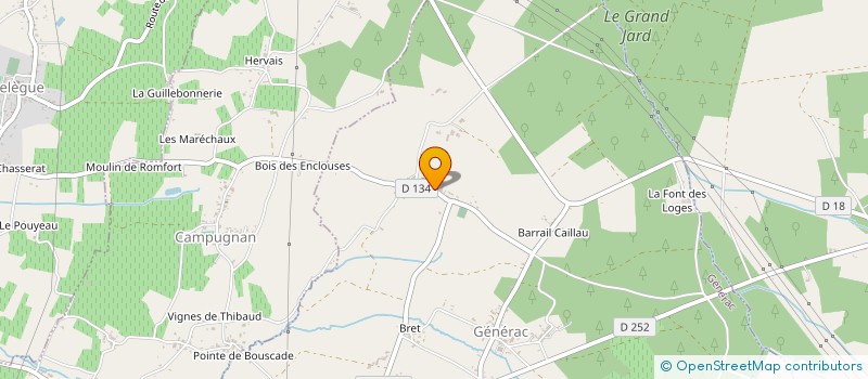 localisation de l'entreprise COMMUNE DE GENERAC  GENERAC