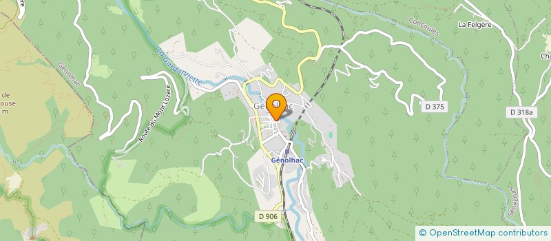 localisation de l'entreprise COMMUNE DE GENOLHAC  GENOLHAC