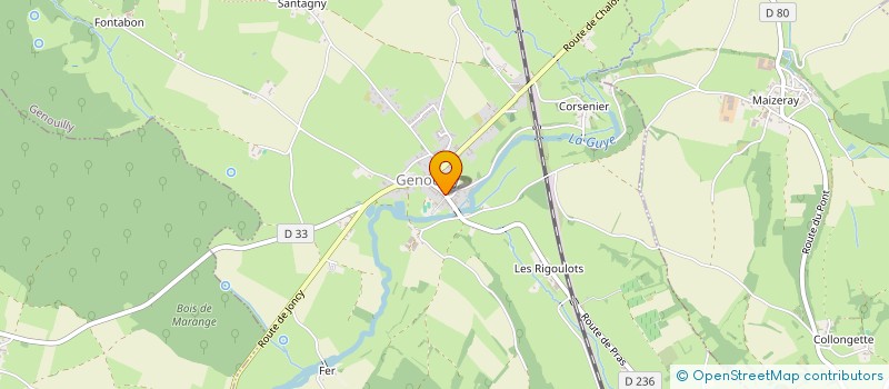 localisation de l'entreprise COMMUNE DE GENOUILLY  GENOUILLY