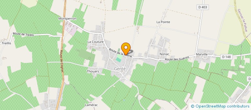 localisation de l'entreprise COMMUNE DE GENTE  GENTE