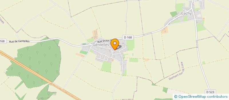 localisation de l'entreprise COMMUNE DE GENTELLES  GENTELLES