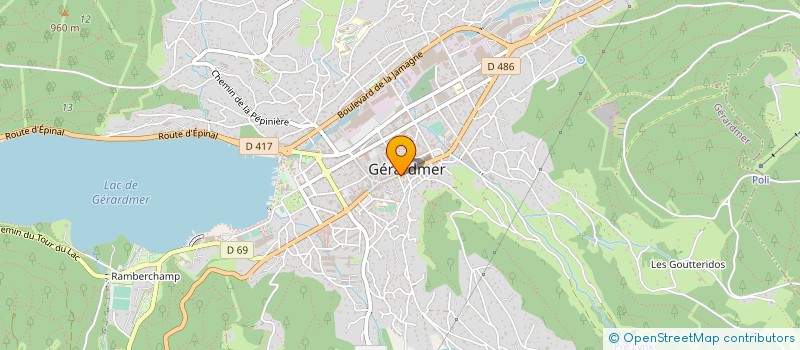 localisation de l'entreprise COMMUNE DE GERARDMER à GERARDMER