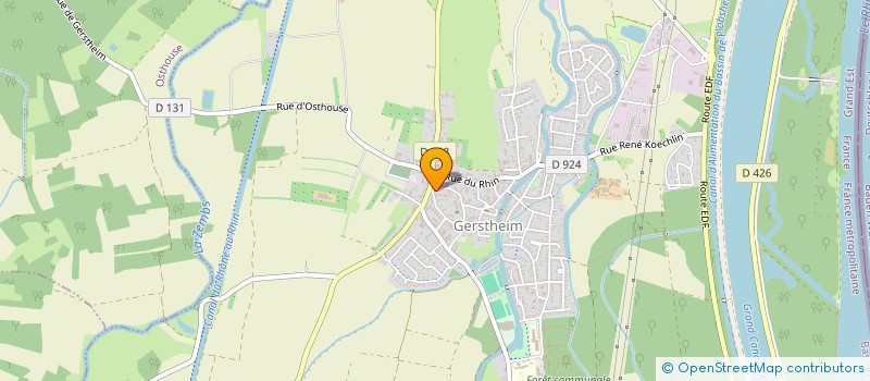 localisation de l'entreprise COMMUNE DE GERSTHEIM  GERSTHEIM