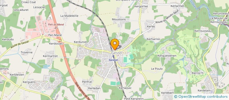 localisation de l'entreprise COMMUNE DE GESTEL  GESTEL