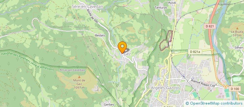 localisation de l'entreprise COMMUNE DE GEZ  GEZ