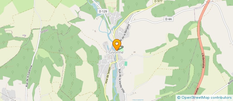 localisation de l'entreprise COMMUNE DE GIVONNE  GIVONNE