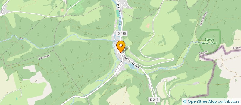 localisation de l'entreprise COMMUNE DE GLAY  GLAY