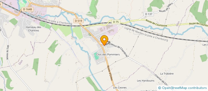 localisation de l'entreprise COMMUNE DE GLOS  GLOS