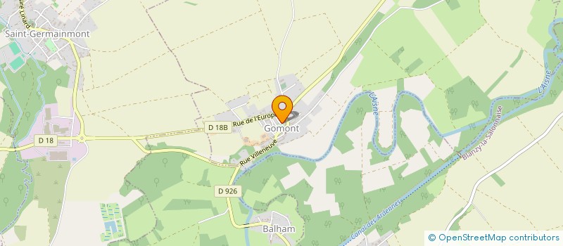 localisation de l'entreprise COMMUNE DE GOMONT  GOMONT