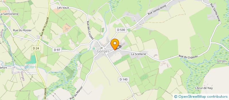 localisation de l'entreprise COMMUNE DE GORGES  GORGES