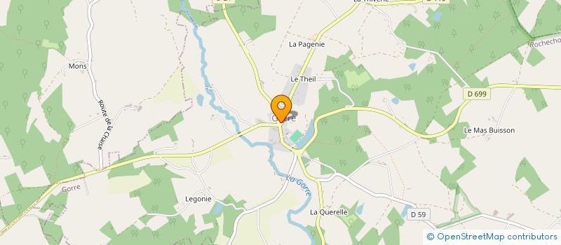 localisation de l'entreprise COMMUNE DE GORRE à GORRE