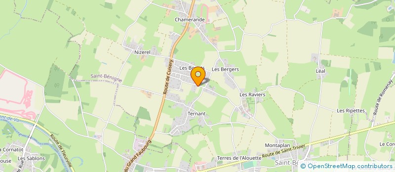 localisation de l'entreprise COMMUNE DE GORREVOD  GORREVOD