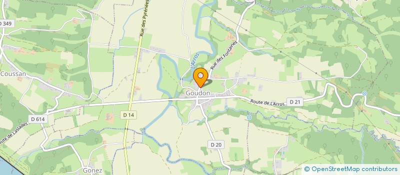 localisation de l'entreprise COMMUNE DE GOUDON  GOUDON