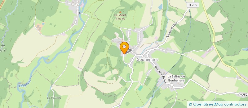 localisation de l'entreprise COMMUNE DE GOUHENANS  GOUHENANS
