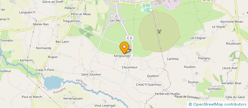 localisation de l'entreprise COMMUNE DE GOULVEN  GOULVEN