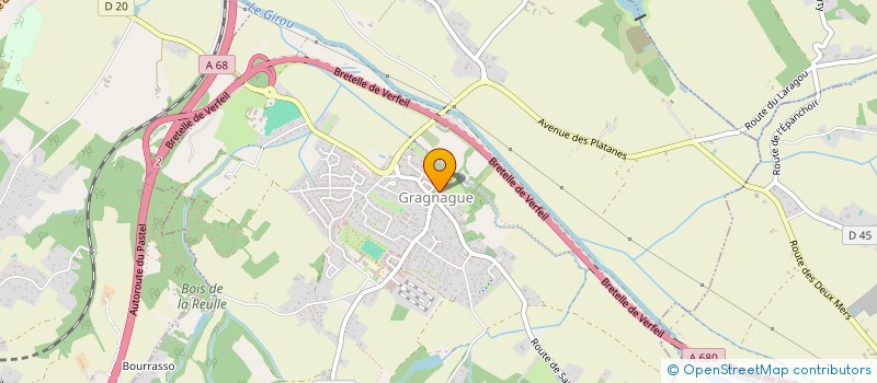 localisation de l'entreprise COMMUNE DE GRAGNAGUE  GRAGNAGUE