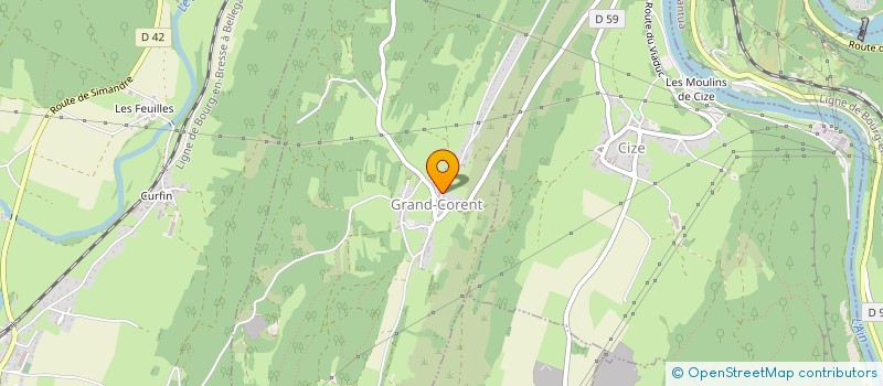 localisation de l'entreprise COMMUNE DE GRAND CORENT  GRAND-CORENT