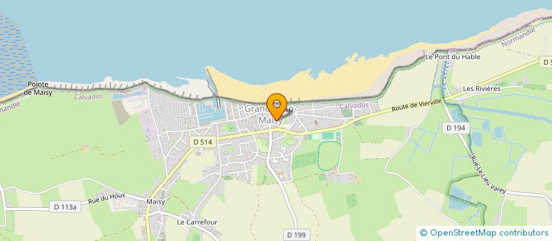 localisation de l'entreprise COMMUNE DE GRANDCAMP MAISY  GRANDCAMP-MAISY