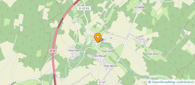 localisation de l'entreprise COMMUNE DE GRANDJEAN  GRANDJEAN