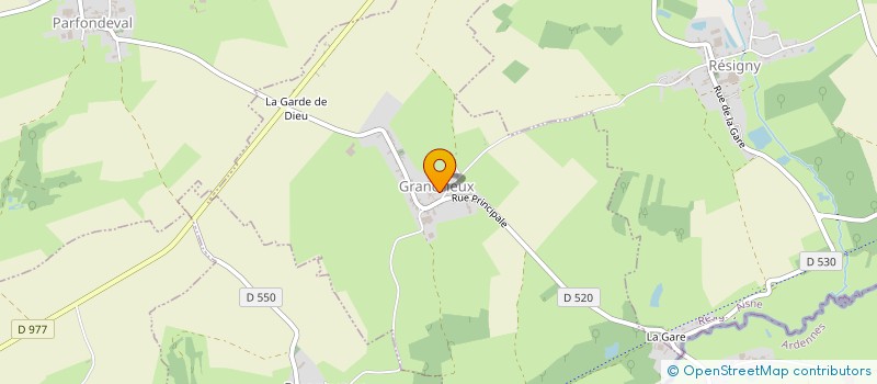 localisation de l'entreprise COMMUNE DE GRANDRIEUX  GRANDRIEUX