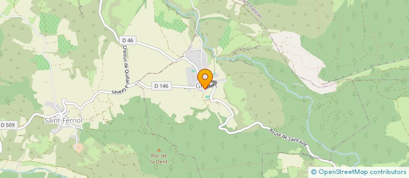 localisation de l'entreprise COMMUNE DE GRANES  GRANES