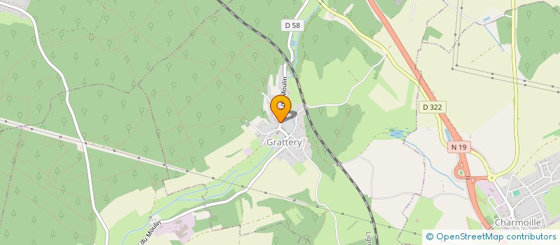 localisation de l'entreprise COMMUNE DE GRATTERY  GRATTERY
