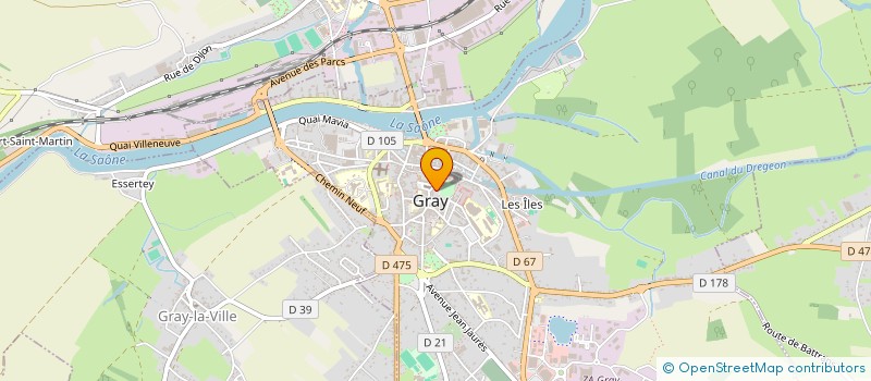 localisation de l'entreprise COMMUNE DE GRAY LA VILLE  GRAY-LA-VILLE