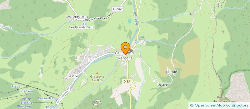 localisation de l'entreprise COMMUNE DE GRESSE EN VERCORS  GRESSE-EN-VERCORS