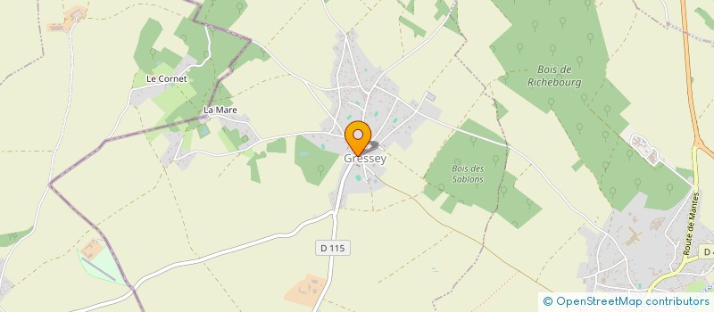 localisation de l'entreprise COMMUNE DE GRESSEY  GRESSEY