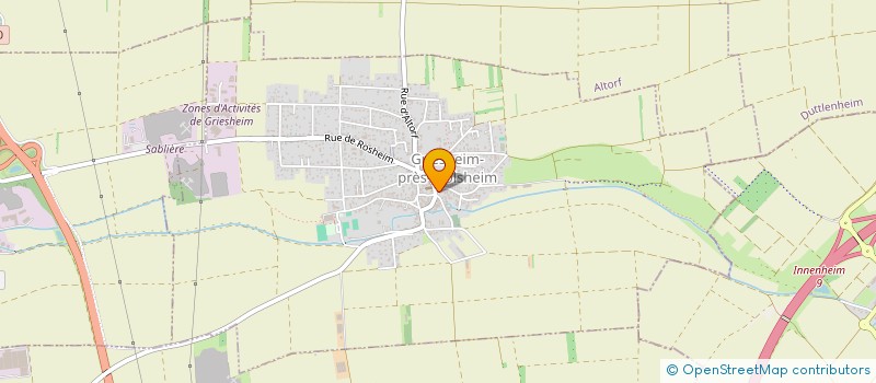 localisation de l'entreprise COMMUNE DE GRIESHEIM PRES MOLSHEIM  GRIESHEIM-PRES-MOLSHEIM