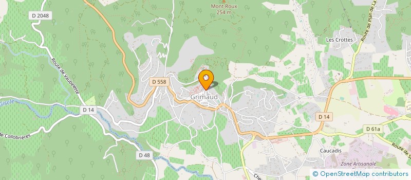 localisation de l'entreprise COMMUNE DE GRIMAUD à GRIMAUD